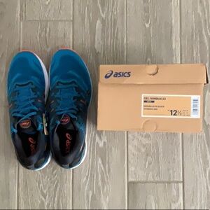 ASICS Gel-Nimbus 23 Men's Teal and Black Running Shoes BRAND NEW
